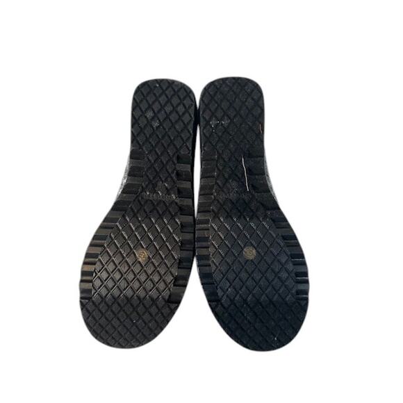 St. Johns Bay Metallic Gray Silver Woven Top Strap Shoes Women Sz 10 - Picture 8 of 10